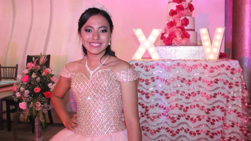fiesta de quinceaños en casa